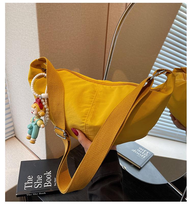 Chic Lightweight Candy Color Dumpling Bag for Women - 2025 Summer Versatile Japanese Style Crossbody