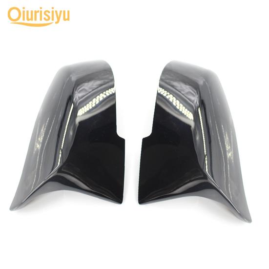 Buy 2Pcs Car Mirror Covers Replacement Carbon Fiber Painted Rearview