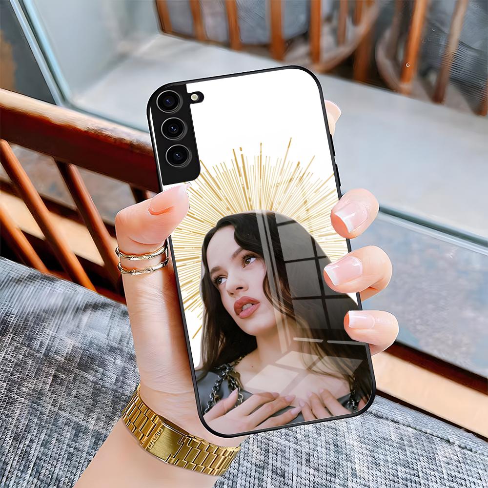 Singer Rosalia Phone Case For Samsung S26 S25 Plus S20 S20 Plus S22 Ultra S23 FE S21 Plus S21 Ultra Glass Cover
