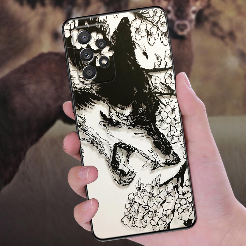 Wolf Lion Tiger Animal Fundas For Samsung Galaxy A56 A55 A36 A26 A16 A54 A52 A72 A35 A34 A25 A21S A14 A06 Case Soft Phone Cover
