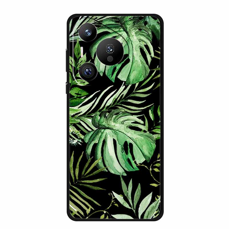 Black Silicone Case For Huawei Pura 70 Pro Case Cartoon Cat Soft Back Cover For Honor 400 Pro 5G Phone Case 400Pro Coque Funda