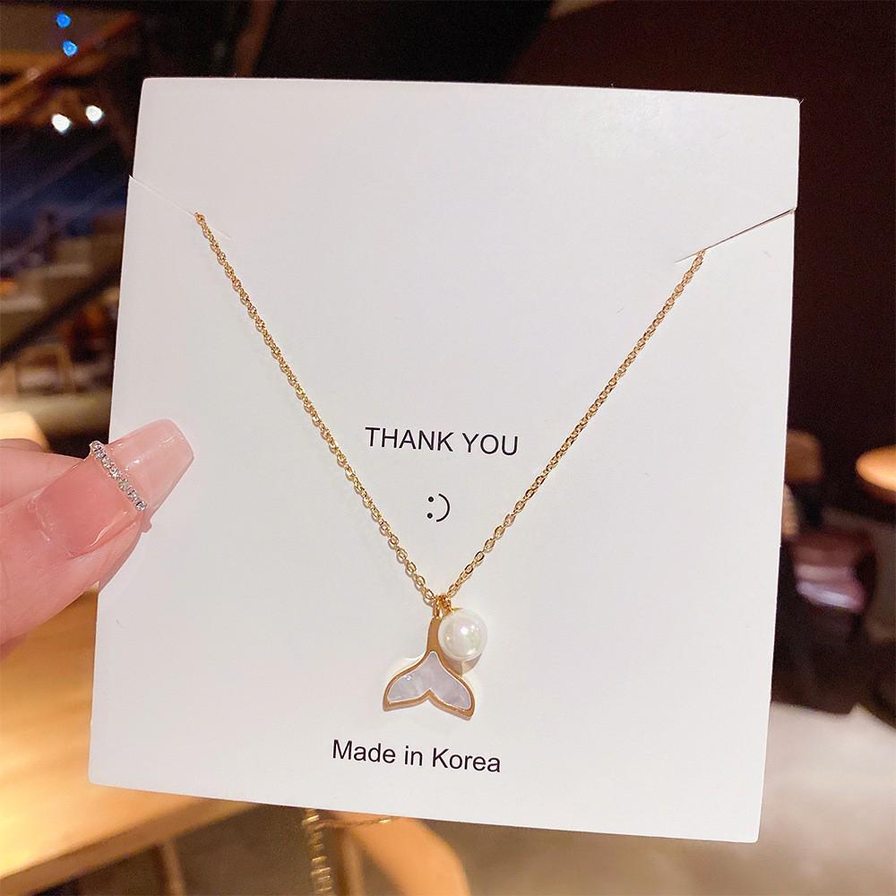 Elegant Zircon Titanium Steel Necklace: Women's Luxury Clavicle Chain with Fashion Pendant