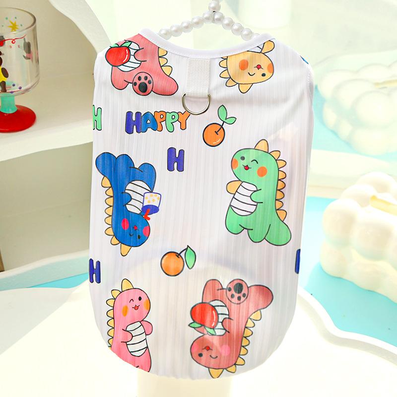 Spring and Summer Cat Clothing Bichon Frise Big Dog Golden Retriever Cat Pet Clothing Dog Clothing Supplies Vests