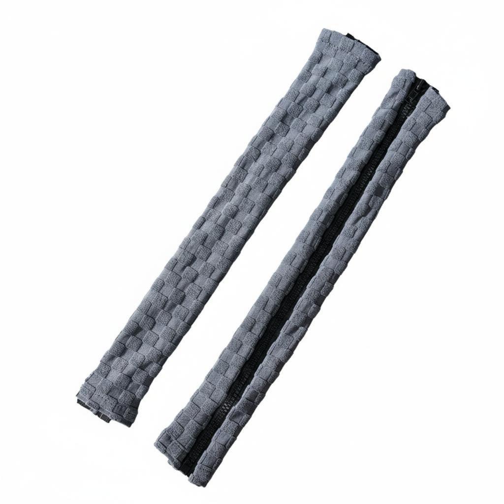 2 Pezzi Copribracciolo Sedia Chiusura a Velcro Elastico Jacquard Protezione Bracciolo Sedia da Ufficio Cuscino di Supporto Copertura Antipolvere