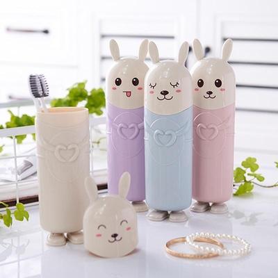 Cute Toothbrush Storage Box Portable Outdoor Travel Toothbrush Protect Case Bathroom Small Conveneinece Tools