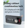 Automatic Reset Four-wheel Mechanical Drawer Combination Lock, Shoe Cabinet Door Lock, Storage Locker Lock