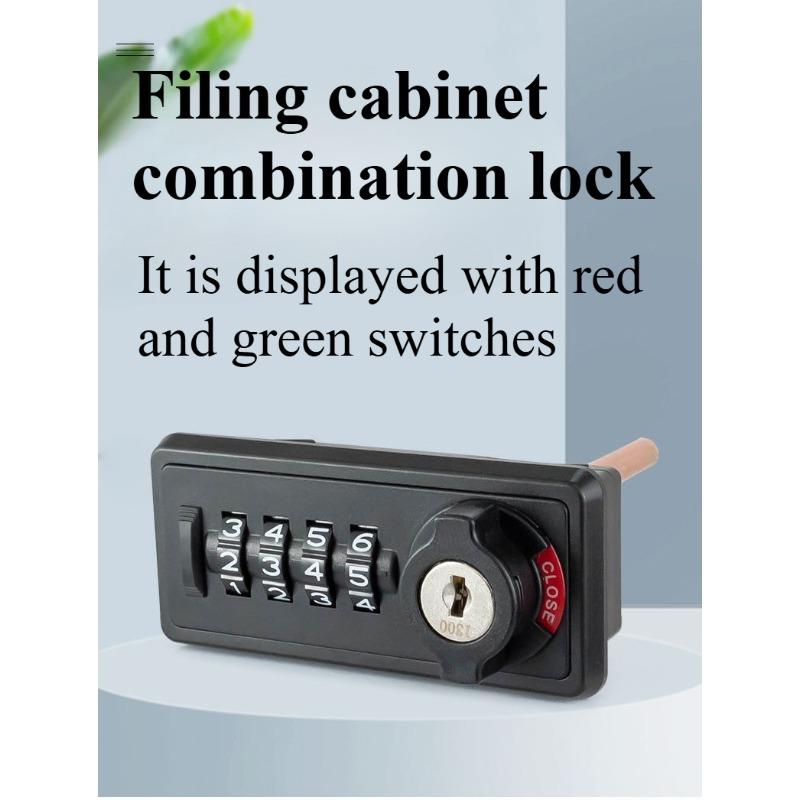 Automatic Reset Four-wheel Mechanical Drawer Combination Lock, Shoe Cabinet Door Lock, Storage Locker Lock