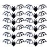 Langlebige Halloween-Fledermaus-Ornamente Wandaufkleber, Selbstklebende Zimmeraufkleber, Doppellagige Gruselige Wohnkultur-Accessoires PVC-Kunst für Mysteriöse