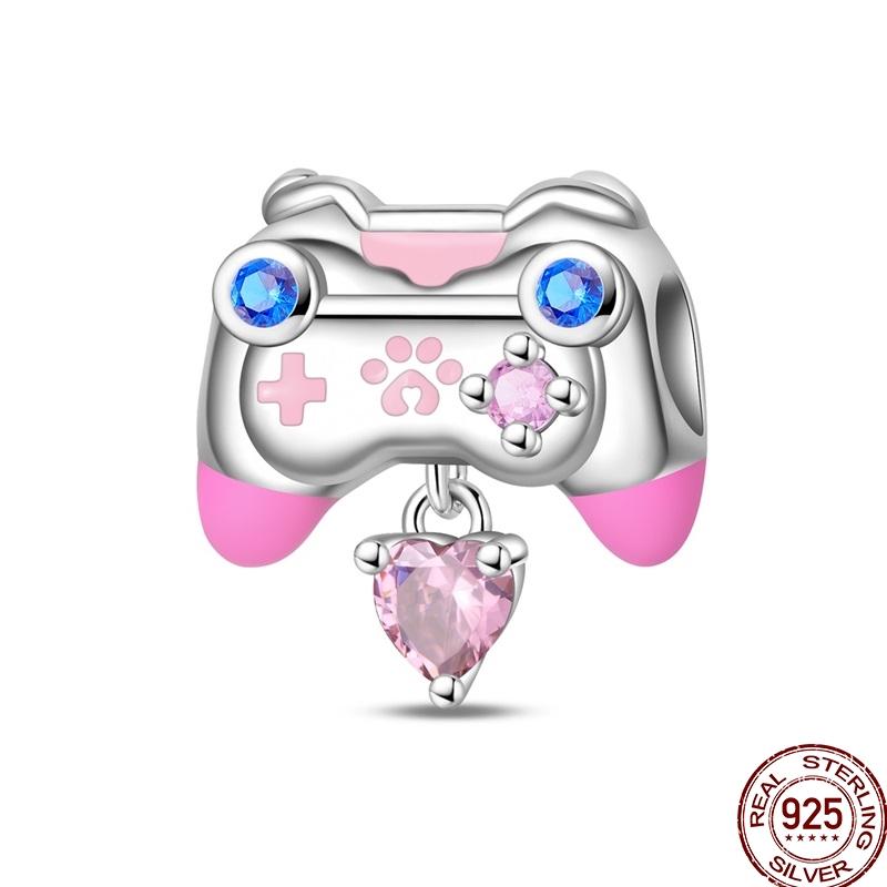 New Original Copper Elephant Cat Game Charms Bead Flower Baby Beads Fit 3Mm Bracelet Diy Jewelry Gifts For Women