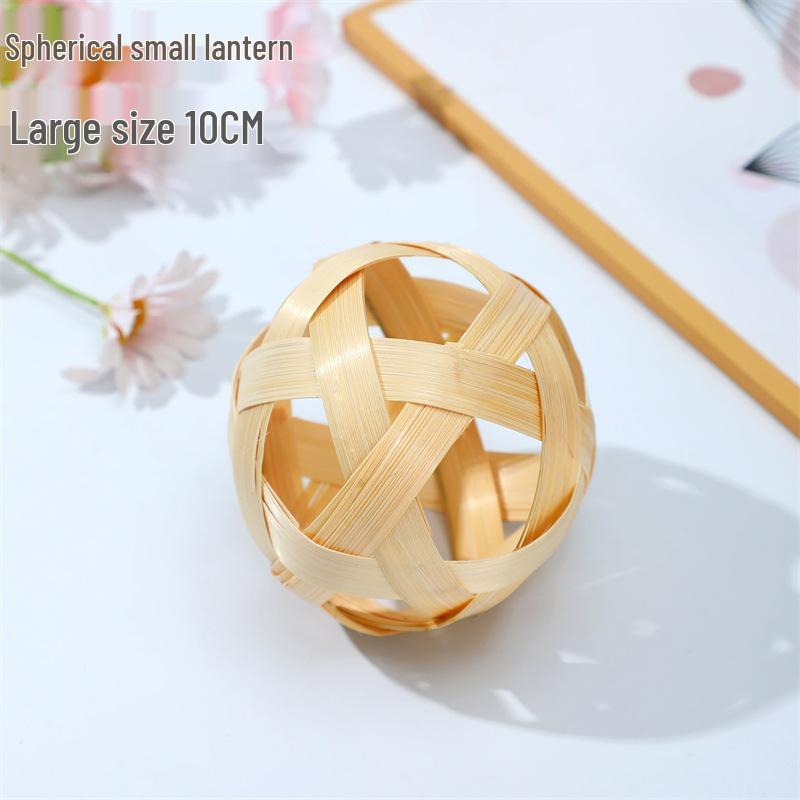 Bamboo Woven Spherical Lanterns: Handcrafted Hanging Ornaments & Photography Props