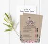 Inkdotpot Who Said it Game Mommy Or Daddy 50 Sheet Fun Baby Shower Game Gender Neutral Floral & Deer Rustic Kraft Party Supply