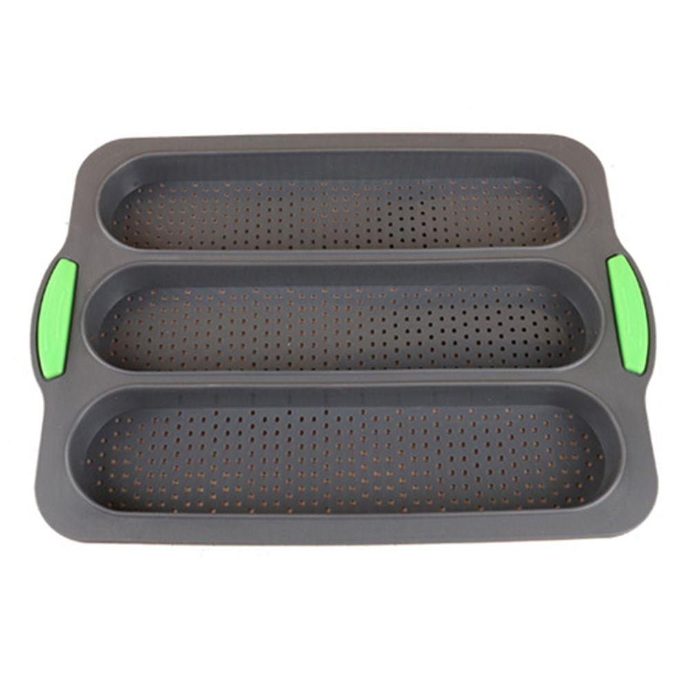 DIY Long Stick Bread Baking Tray 3/8 Grids Bread Pastry Mold Baking Tool Toast Cake Tray  Muffins
