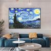 Famous Canvas Painting Starry Night By Vincent Van Gogh Famous Artist Art Print Wall Picture Canvas Poster Home Wall Decor