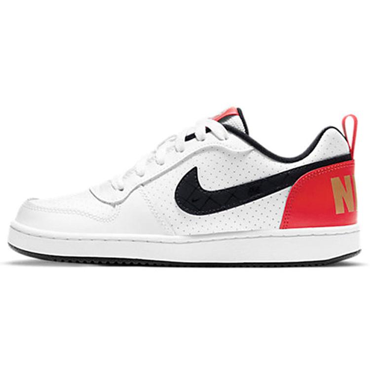 

new Nike Court Borough Low GS White University Red Gold 38.5