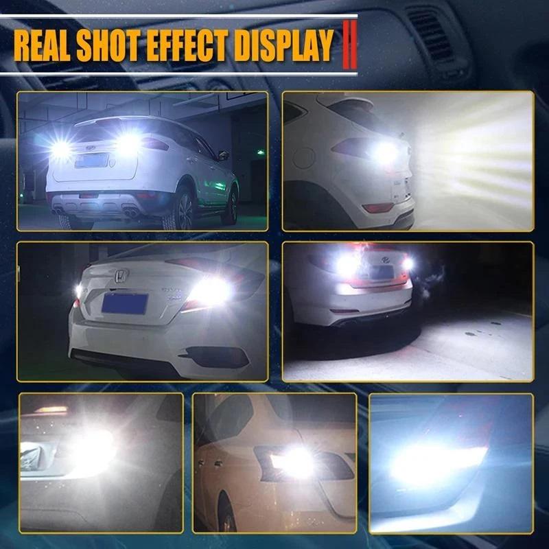 1156 LED Headlight Bulbs 6500K Super Bright 2 Pack 12V Anti-Flicker Lamps for S130 S140 S160 S170 S180 Vehicle Use