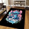 1pc Cute Stitch Pattern Area Rug Soft Flannel Floor Mat for Living Room,Office,Bedroom and Carpet,Sofa Coffee Table Floor Mat