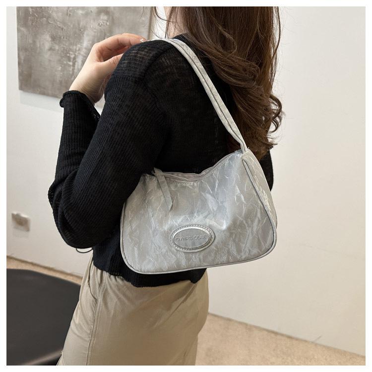 Premium pink underarm women's bag 2025 new portable Internet celebrity explosion shoulder bag fashionable simple dumpling bag