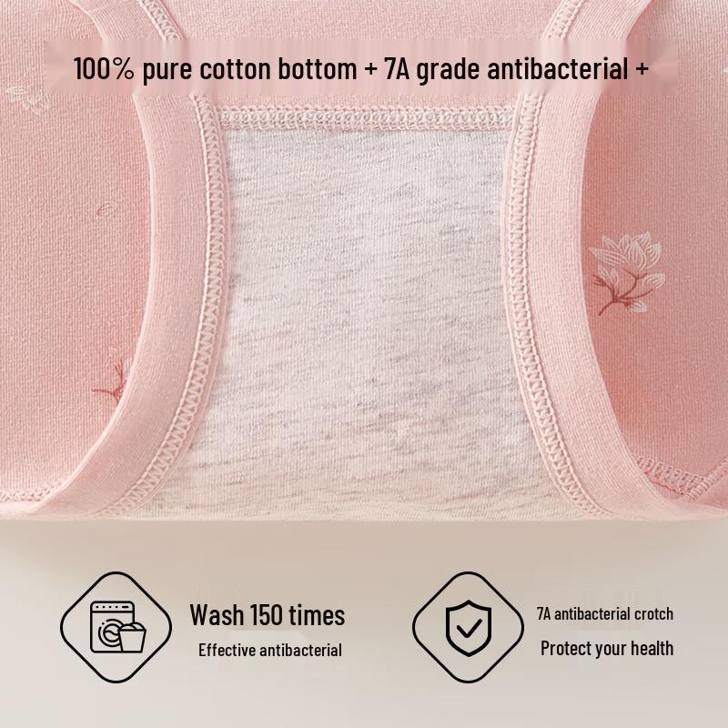 Cosmo Lady Women's Plus Size High Waist Cotton Briefs for Elderly - 4-Pack