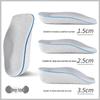 Unisex 7-Point Arch Support Invisible Height-Increasing Sweat-Wicking Insoles for Flat Feet