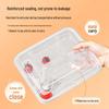 Temeiju Disposable Square 4-Compartment Takeaway Containers with Lids
