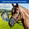 Horse Fly Masque UV Fly Masque For Horses Mesh Breathable Equine Shield For Control Comfort Large Medium Protection Cows Farm