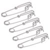 5PCS 5 Sizes Long Line Clips Easy On/Off Fishing Connectors Durable Closed Eye Pin  Tuna Fishing