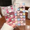 Colorful Hearts Patterned Phone Case For Samsung Galaxy S26 S25 S24 S23 Ultra S22 Plus S24 S21 FE S25 Edge Clear Soft TPU Cover