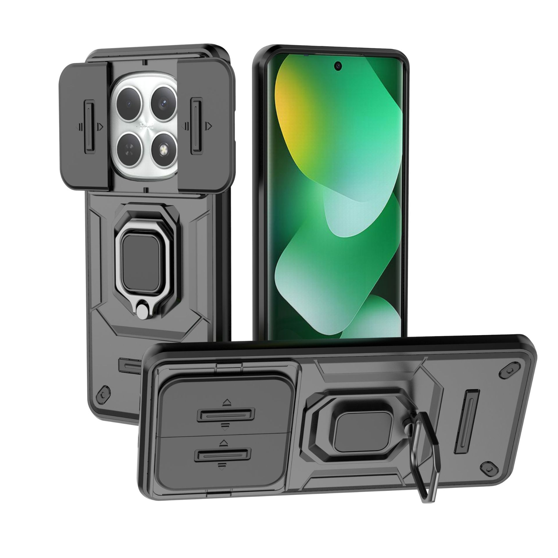 

Xiaomi Redmi Note 15 4G Magnetic Phone Case ,Military-Grade Shockproof MagSafe Cover for Xiaomi Redmi Note 15 4G чёрный