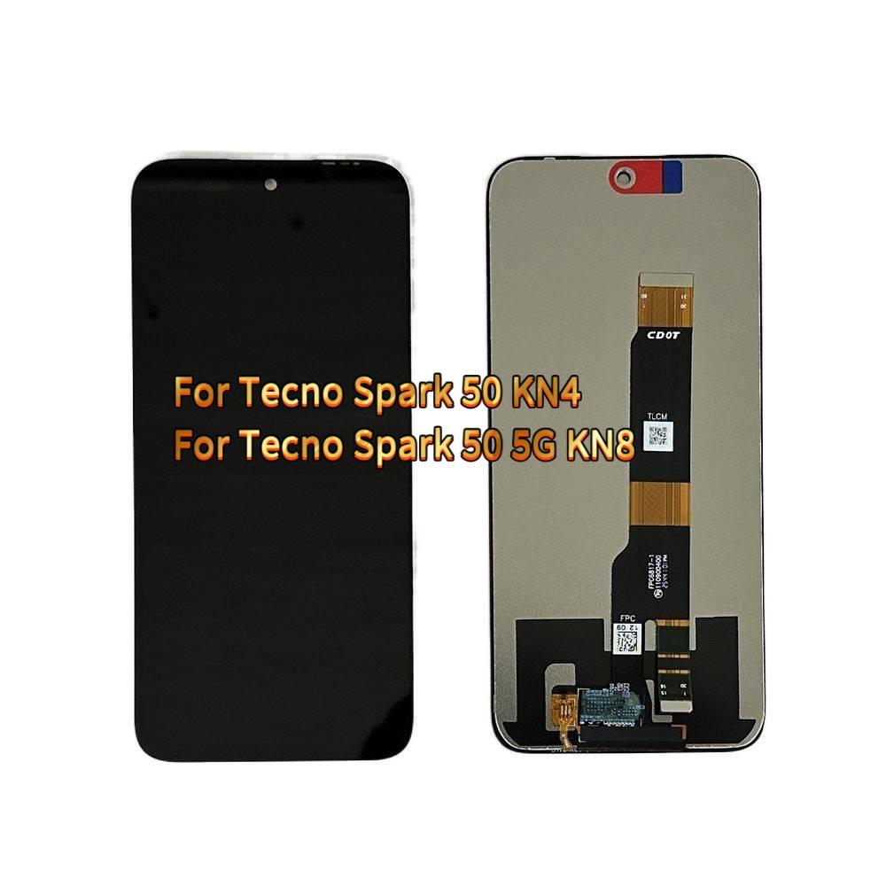 LCD Screen and Digitizer Full Assembly For Tecno Spark 50 KN4 