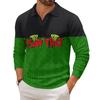 Men's Casual Collared Long-Sleeve Knit Base Layer Top