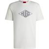 Hugo Logo Embroidered Crewneck T Shirt 50534934-102