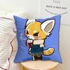 Fur collar fox Aggretsuko Single Throw Pillow Case Cover Sofa Cushion Home Room Decor