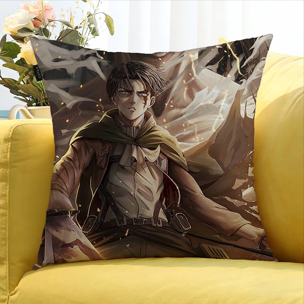 Luxury Hot Anime Attack On Titan  Various Sizes Square Pillow Case For Car Home Bedchamber Decor