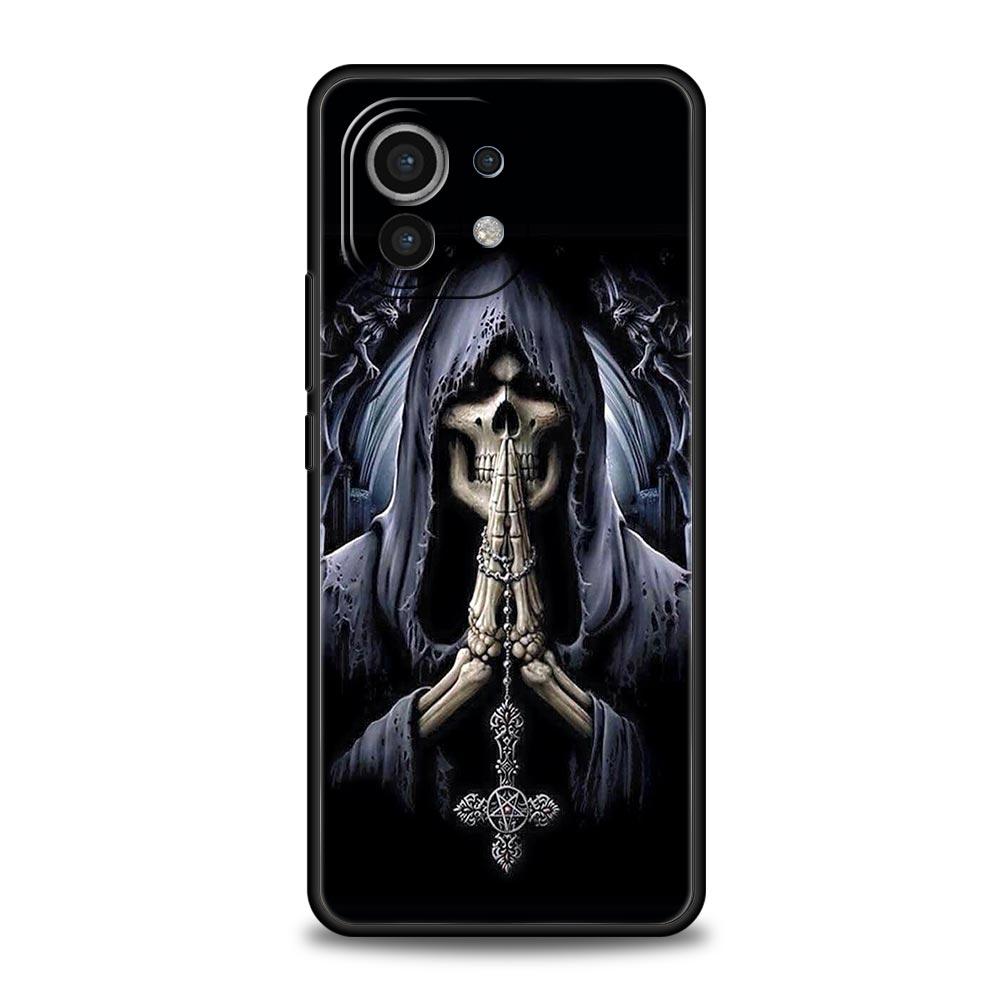 Skull Skeleton Grim Reaper Fashion Phone Case For Xiaomi 14 13T 12T Pro 12 13 11 Ultra Mi Note 10 Lite 10T Pro 11T 11i 9T Cover