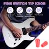 Uxcell Electric Guitar Switch Tip Inch Toggle Switch Imported Durable Replacement Parts for Electric Pink Knobs, 5-Pack, 8/32 Screw, 5-Way/3-Way Caps,