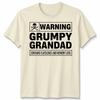 Warning Grumpy Grandad Unisex T Shirt Funny Gift Xmas Present Fathers Day Tee