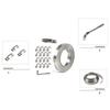 Hose Clamps 304 Stainless Steel 3.5/10m Hole Tape Metal + 8/16Pcs Attachment DIY Hose Clamp Set Adjustable Hose Clamp
