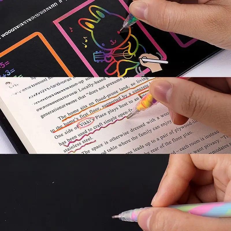 36 Colors Neon Gel Neutral Pen Set with 36 Colors to Choose From 1.2Mm Glitter Ink Vibrant Mixed Colors Smooth Writing