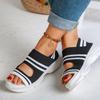 Women's Flyknit Platform Sport Sandals - Summer 2021 Casual Beach Shoes, Thick Sole, Plus Size