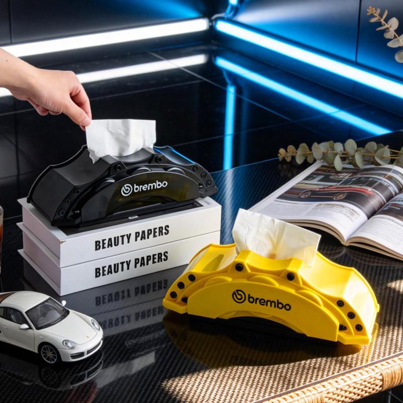 Brembo Brake Caliper Tissue Box Modern Plastic Home Decor For Living Room And Kitchen