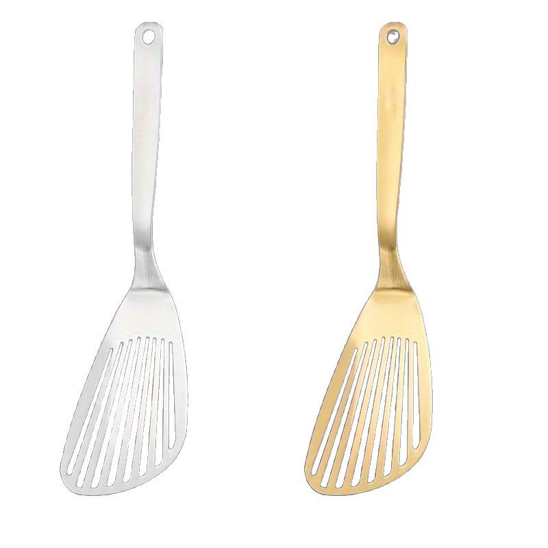 304 Stainless Steel Multi-Functional Butterfly Spatula for Frying, Stir-fry, Teppanyaki, and Draining.