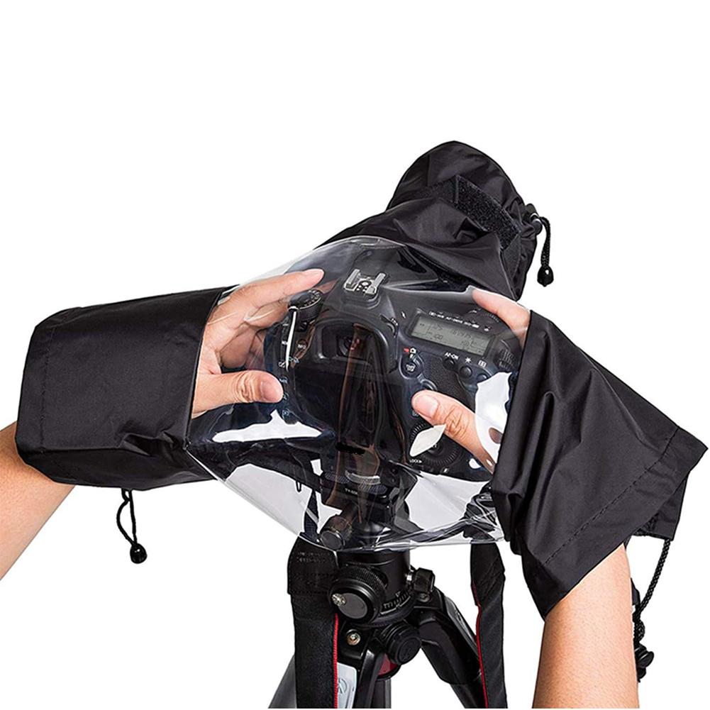 Waterproof DSLR Camera Cover, Dustproof Rain Poncho for Mid-Long Lens, All-Weather Sandproof Protector Photography Shooting Gear