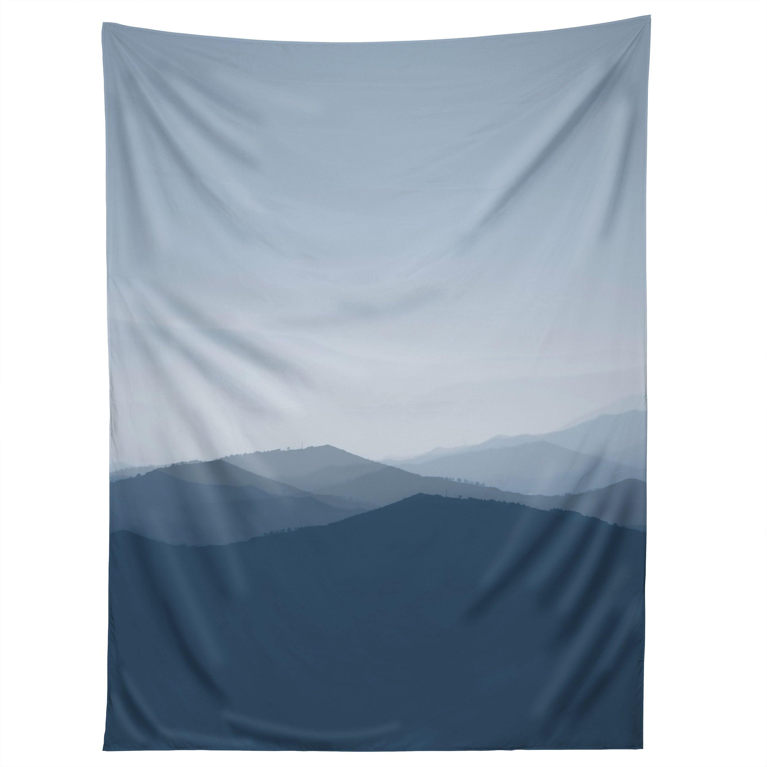 HAZY MORNING BLUES tapestry 75x100