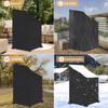 Stacked Chair Dust Cover 210D Oxford Cloth Waterproof Garden Chair Cover with Storage Bag Furniture Protector Cover for Outdoor
