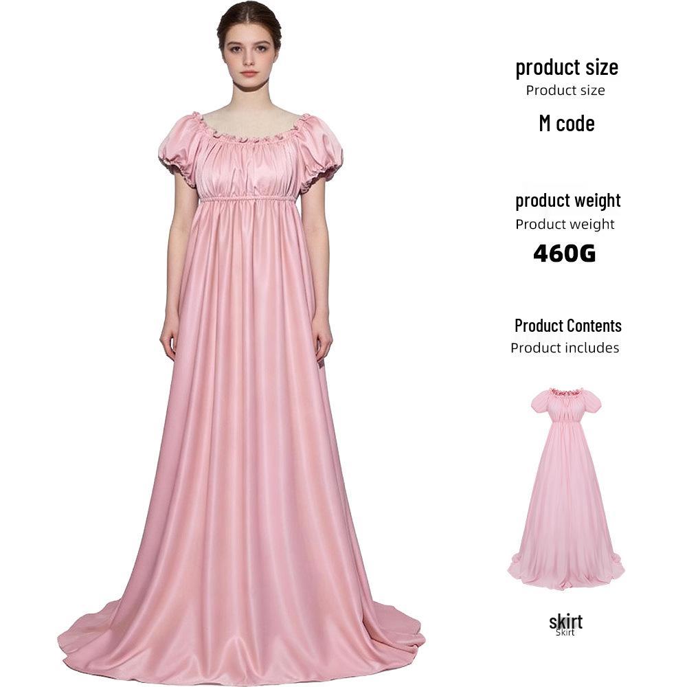 Bridgerton Medieval Retro Ball Gown Cosplay Dress for Stage Performance