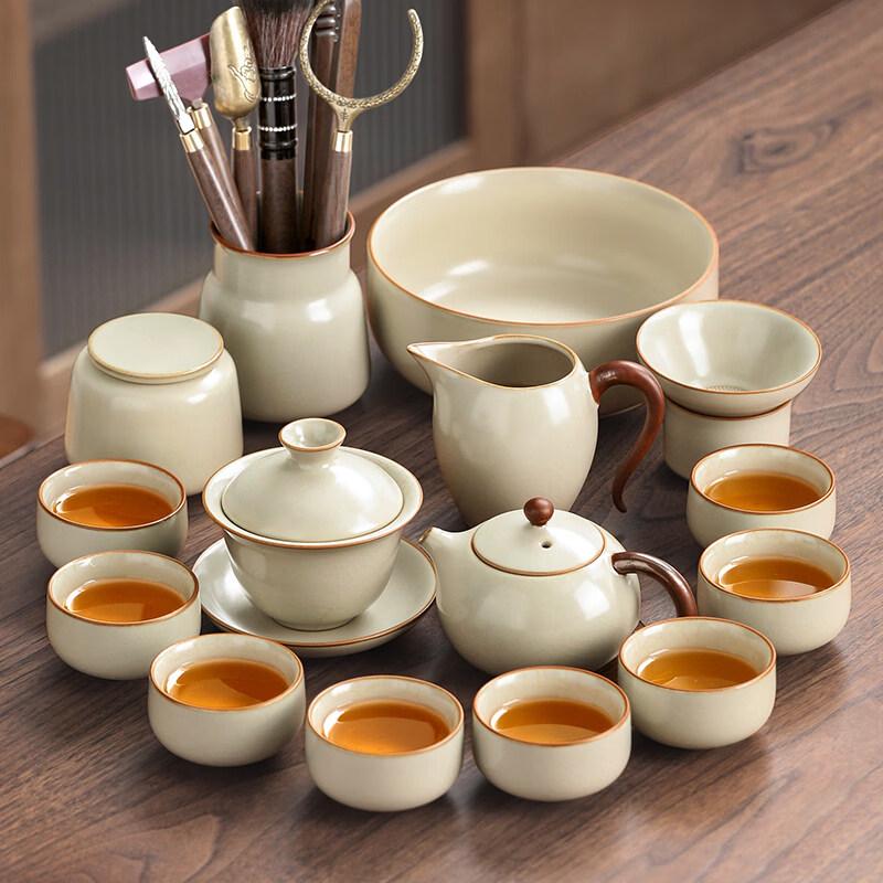 Chaxun Ru Kiln Ceramic Kung Fu Tea Set