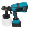 Cordless Paint Sprayer Gun Electric 21V Lithium Battery Rechargeable 1000ml US Plug 100?240V