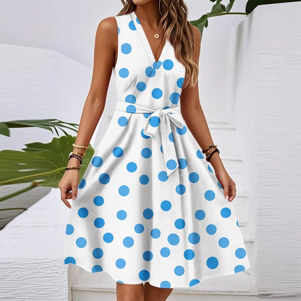 Dresses For Women Summer Casual Button Up V-neck Short Sleeve Wear To Work Dresses