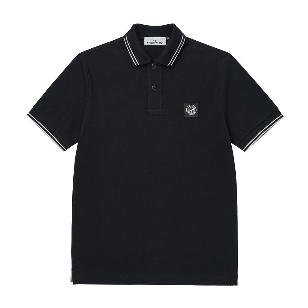 TrendMecca Watches Stone Island Heren Korte Mouw Polo L1s152200010 S0018 V0029 Mini Wapen Logo L1S152200010 S0018 V0029 (M)