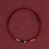 Pure Gold 999 Zodiac Red String Bracelet with Luck Beads for Baby's Full Moon or New Year